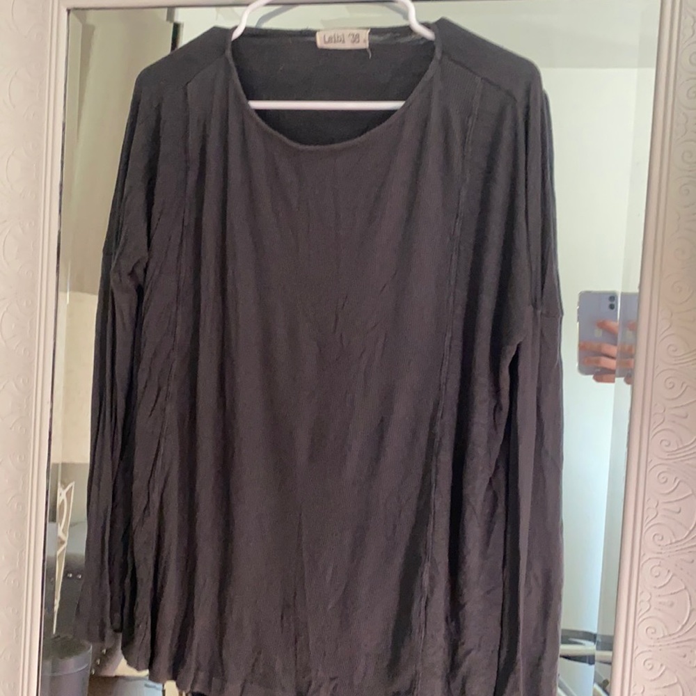 Super soft grey long sleeve top